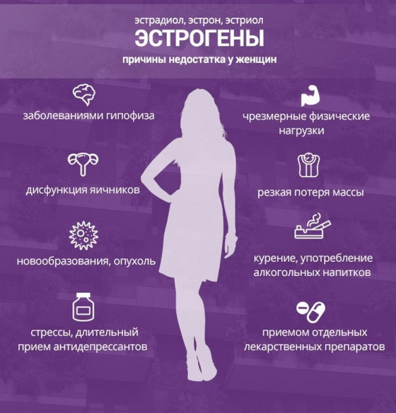 Причины недостатка эстрогенов у женщин Причины недостатка эстрогенов у женщин