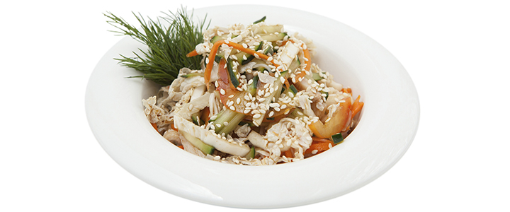 Фунчоза с овощами и кальмарами Фунчоза с овощами