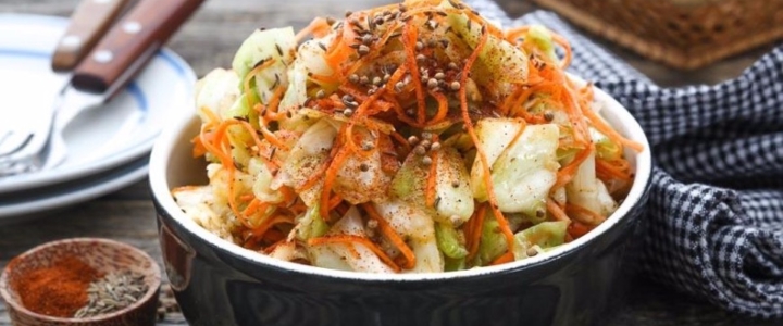 Капуста с шафраном по-корейски квашеная капуста с шафраном