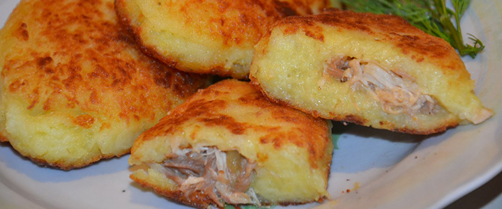 Картофельные зразы с грибами Картофельные зразы с курицей