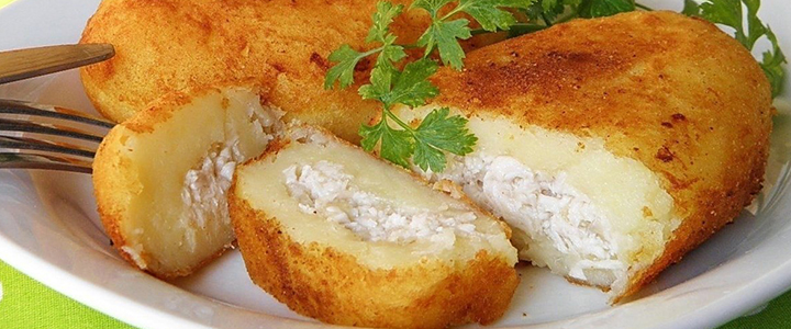 Картофельные зразы с рыбой Картофельные зразы с горбушей