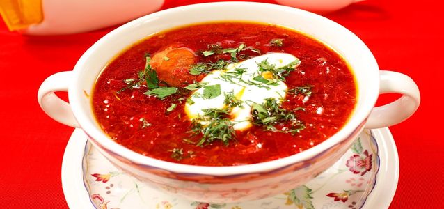 классический борщ с говядиной украинский классический борщ