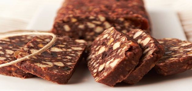 колбаска из печенья как в детстве колбаска из печенья со сгущенкой