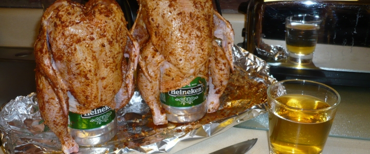 Курица на бутылке – простой рецепт рецепт курицы на бутылке