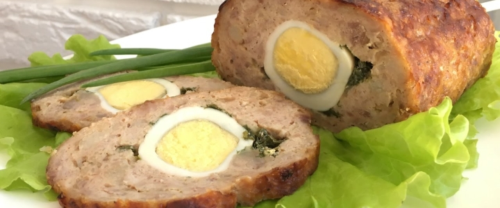 Мясной рулет из фарша с яйцом мясной рулет из фарша в духовке