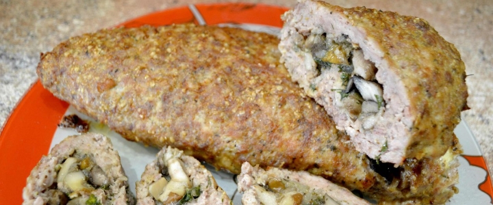 Мясной рулет из фарша с капустой мясной рулет из фарша с грибами