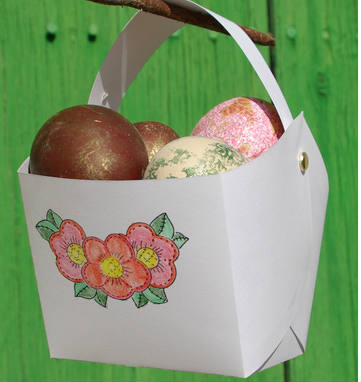 корзинка из картона картонная корзинка