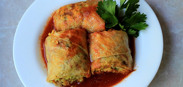 Постные голубцы с картошкой Постные голубцы с овощами