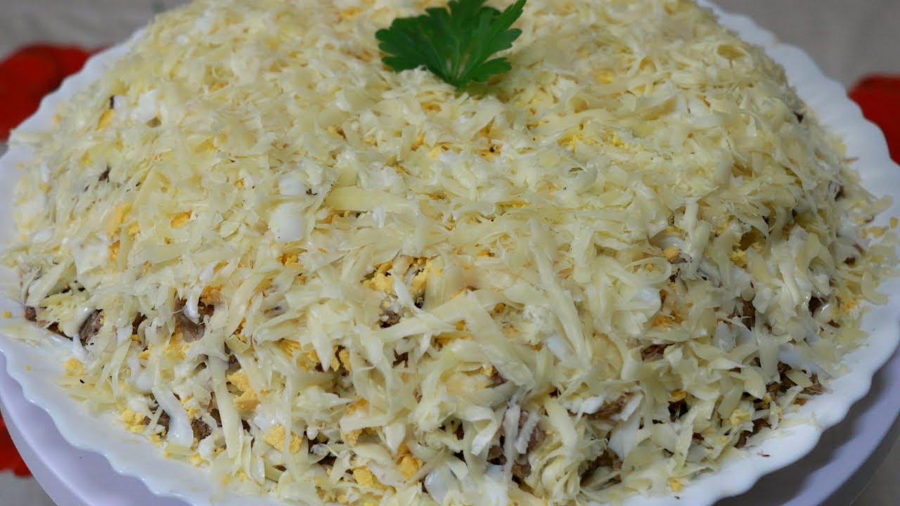 Салат мужской каприз с грибами Мужской каприз с грибами