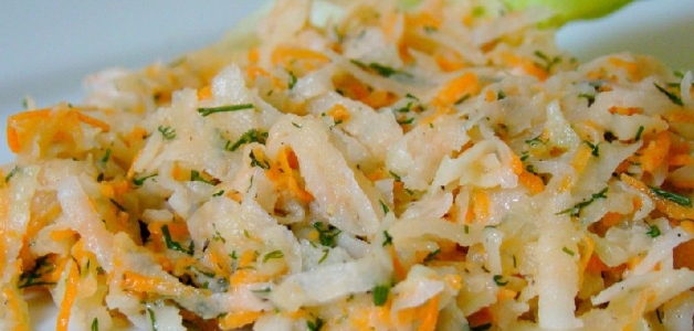 Салат из кольраби Салат из кольраби с капустой