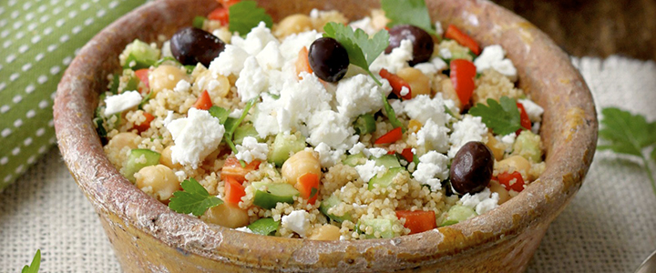 Салат с кускусом и овощами Салат с кускусом