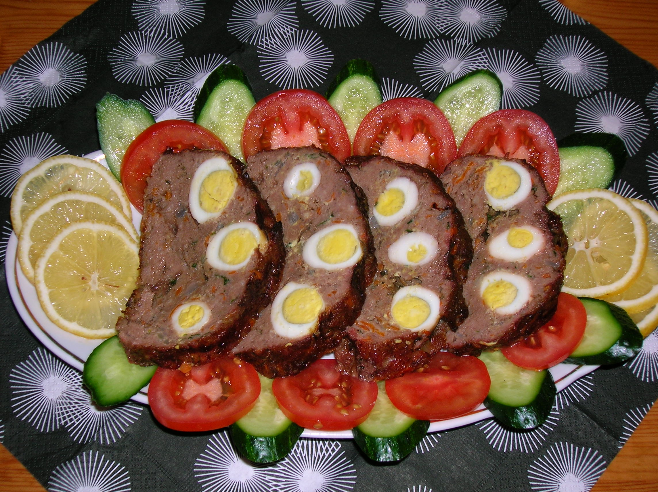 Мясной рулет из говядины Рулет из говядины с яйцом