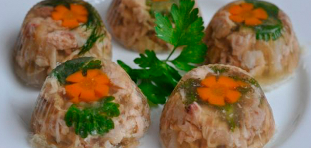 Холодец из курицы с желатином Холодец из курицы фото