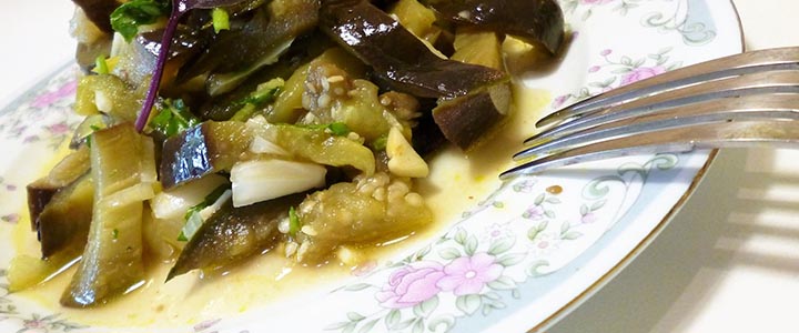 Закуска из баклажанов по-корейски Закуска из баклажанов